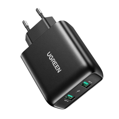 Ugreen CD161 Универсальная Черный Кабель переменного тока Быстрая зарядка Для помещений
