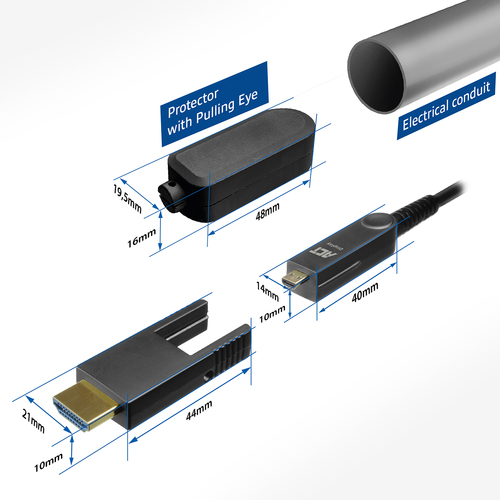 HDMI AOC 4K/60HZ 40M DET. 1 stk, afbeelding 7