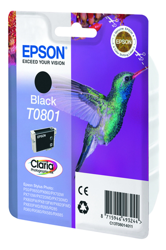 Original Epson T0801 Black Ink Cartridge - image 2