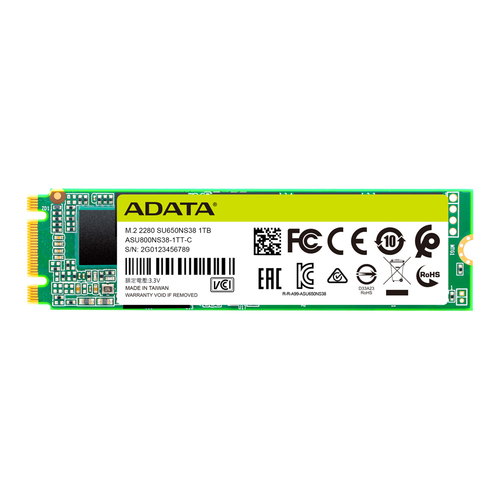 SSD ADATA ASU650NS38-1TT-C Unidad De Estado Solido ADATA Ultimate SU650 M.2 SATA 1TB 2280 ASU650NS38-1TT-C - Código: ASU650NS38-1TT-C | Compra en Guadalajara