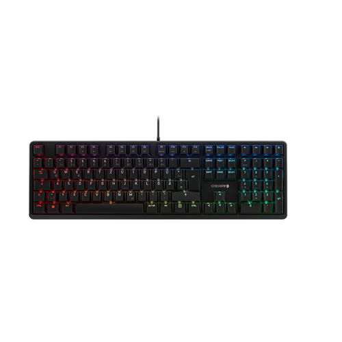 CHERRY G80-3000N RGB klaviatūra Universalus USB QWERTZ Vokiečių Juoda
