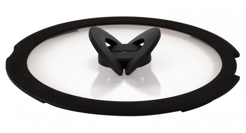 Tefal Ingenio L9936622 pannas vāks Apaļš Melns, Caurspīdīgs