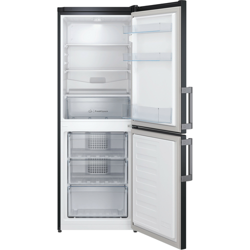 Indesit IB55532BUK 152cm 50/50 Small Fridge Freezer - Black - E Rated, Black - image 3
