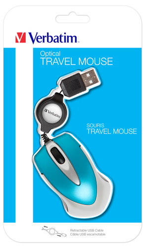 Verbatim Go Mini Maus Büro Beidhändig USB Typ-A Optisch 1000 DPI