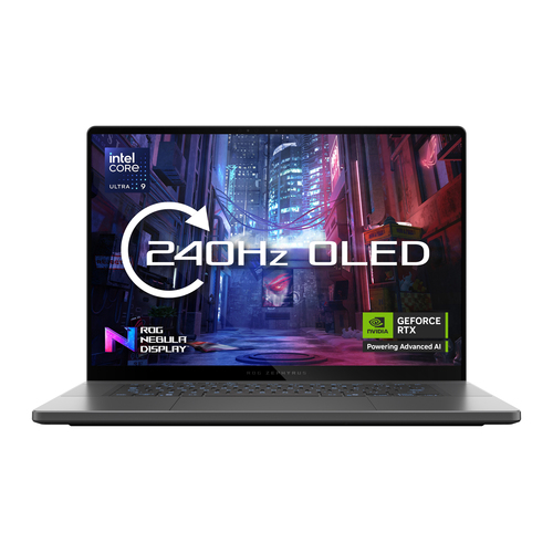ASUS ROG Zephyrus G16 GU605CM-QR017W Intel Core Ultra 9 285H Ноутбук 40,6 cm (16") WQXGA 32 GB LPDDR5x-SDRAM 1 TB Твердотельный накопитель (SSD) NVIDIA GeForce RTX 5060 Wi-Fi 7 (802.11be) Windows 11 Home Серый