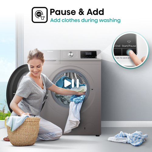 Hisense WDQA8014EVJMT washer dryer Freestanding Front-load White – image 6