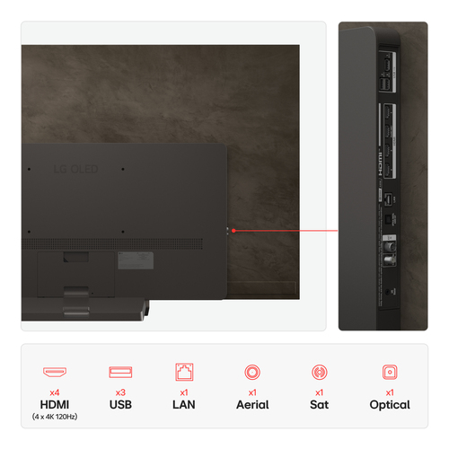 LG OLED65C56LB 2025 65" Evo AI C5 OLED 4K Smart TV - Black - image 5