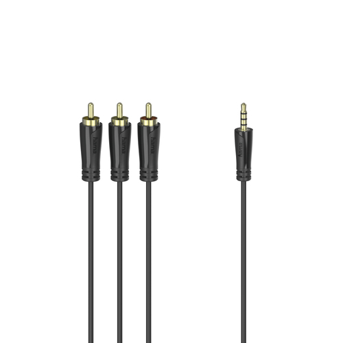 Hama 00205154 аудио кабель 1,5 m 3,5 мм 3 x RCA Черный