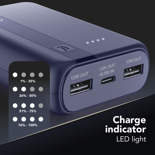 Cellularline ESSENTIAL 10000 POWER BANK DARK BLUE – image 4