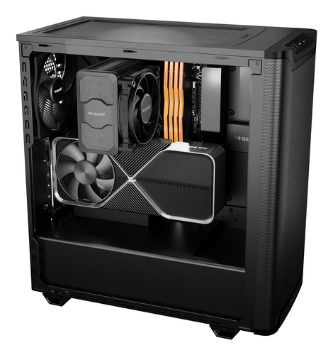 BeQuiet BGW74 Pure Base 501 Black Midi Tower PC Case Airflow Windo... - image 5