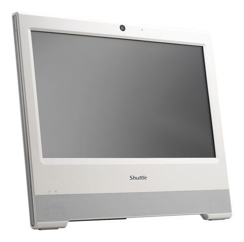 Shuttle X50V8 Процессор Intel® Celeron® 5205U 39,6 cm (15.6") 1366 x 768 пикселей Сенсорный экран Моноблочный ПК barebone Wi-Fi 5 (802.11ac) Белый