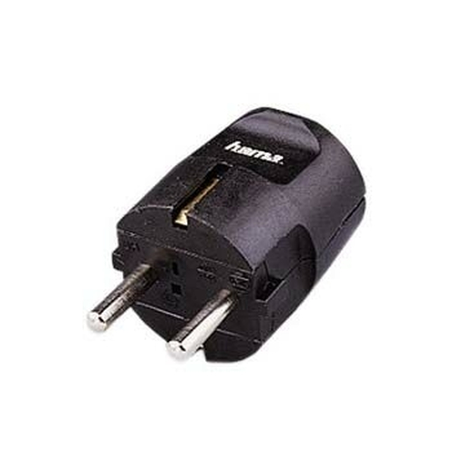 Hama Plug Earth Contact, black