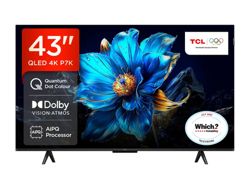 Tcl 43P7K UK 43 4K Ultra HD Hdr Smart Qled Direct LED TV Dolby Vision - image 1