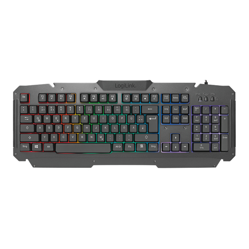 LogiLink ID0185 teclado Ratón incluido Juego USB QWERTY Inglés Negro