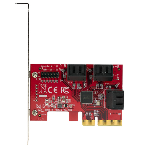 StarTech.com SATA PCIe Kaart, 6 Port PCIe SATA Uitbreidingskaart, 6Gbps, Low Profile Bracket, Stacked SATA Connectors, ASM1166 Non-Raid, PCI Express, afbeelding 7