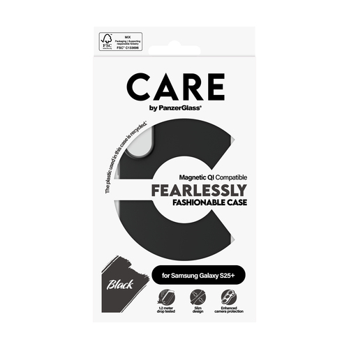 PanzerGlass CARE™ by PanzerGlass® Case Black w. Qi Compatible Samsung Galaxy S25+ – image 3