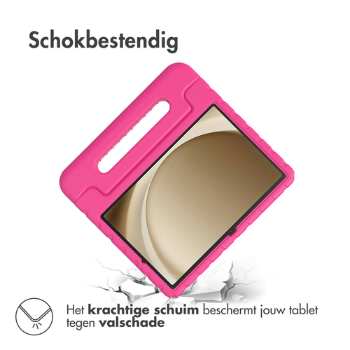 Accezz Kidsproof Backcover met handvat Samsung Galaxy Tab A9 Plus Tablethoesje Roze, afbeelding 2