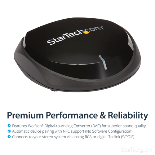 StarTech.com Bluetooth Audio Receiver with NFC - Wireless Audio – image 5