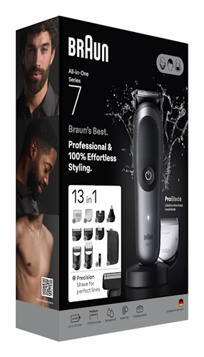 Braun Series 7 AIO7560 Wet & Dry All-in-One Body Groomer - Grey, Silver/Grey - image 2