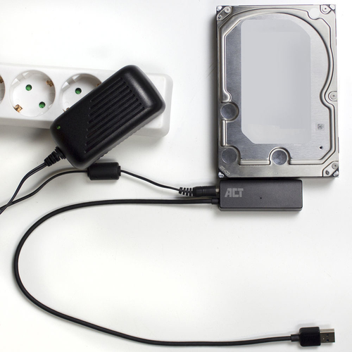 ACT Connectivity USB 3.2 Gen1 naar 2,5/3,5 inch SATA Adapterkabel voor SSD/HDD, afbeelding 4