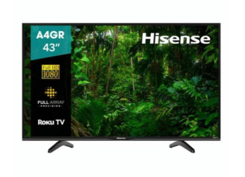 Televisor Hisense 43A4GR, 43 pulgadas, LED FHD 1920 x 1080 Pixeles, SMART ROKU 43A4GR 43A4GR EAN 6942147465363UPC 888143010465 - 43A4GR