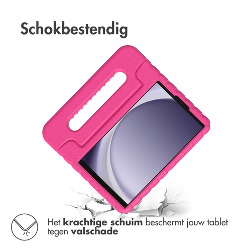 Accezz Kidsproof Backcover met handvat Samsung Galaxy Tab A9 Tablethoesje Roze, afbeelding 2