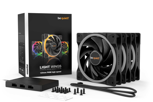 be quiet! Light Wings 120mm Argb Pwm High Speed Triple Fan Pack - BL077 - image 6