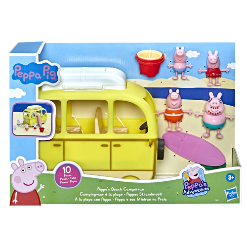 Hasbro Peppa Pig Peppa's Strand Camper speelfiguur, afbeelding 4