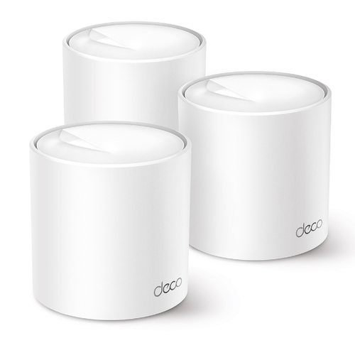 Sistema Deco X50 (3 piezas) TP-Link Mesh Wi-Fi 6 AX3000 (3 puertosRJ45 gigabit por pieza) 2x2 MU-MIMO OFDMA UPC 840030707087 - Deco X50(3-pack)