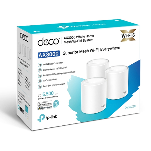 TP-Link Deco X50 AX3000 Dual Band Wireless Whole Home Mesh Wi-Fi System 3-Pack - image 8