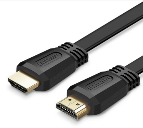 50820 Cable HDMI 20 Plano de 3 m / 4K60Hz / HDR / 3D / HEC Canal Ethernet HDMI / ARC Canal de Retorno de Audio / Color Profundo de 48 bits / Audio de 32 canales / HDCP /Audio Dolby True HD 71 / 18 Gbps / Estañado y Triple Blindaje / Anti Interfere 50820