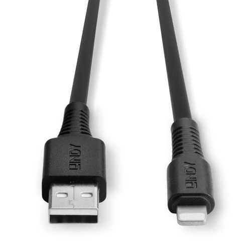 Lindy 31320 Lightning-kabel 1 m Zwart, afbeelding 3