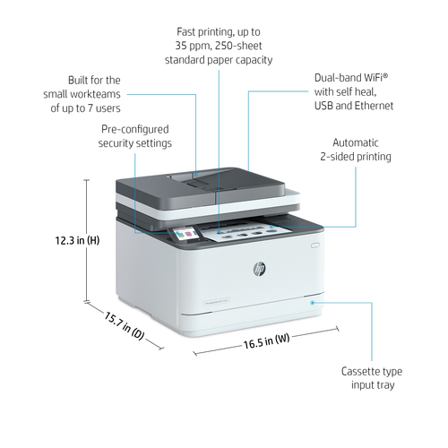 HP LaserJet Pro 3002dn A4 Mono Laser Printer 3G651F#B19 - image 7