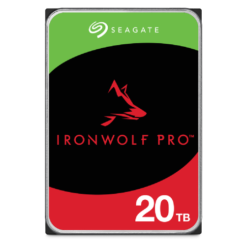 DISCO DURO INTERNO SEAGATE IRONWOLF PRO 20TB 35 ESCRITORIO SATA3 6GB/S 256MB 7200RPM 24X7 HOT-PLUG NAS SIN LIMITE DE BAHIAS ST20000NT001 - ST20000NT001