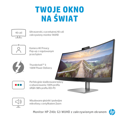 Monitor zakrzywiony 39.7 cali Z40c G3 5K 3A6F7AA