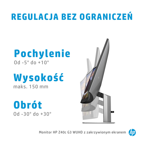 Monitor zakrzywiony 39.7 cali Z40c G3 5K 3A6F7AA