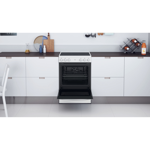Indesit IS67V5KHW/UK cooker Freestanding cooker Electric Ceramic hob White – image 5