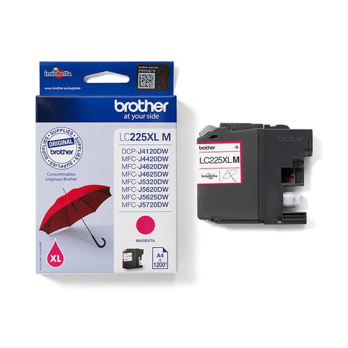 Original Brother LC225XL High Capacity Ink Cartridge - Magenta - image 3