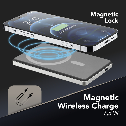 Cellularline Battery Char Emer.5000 MagSafe White – image 4