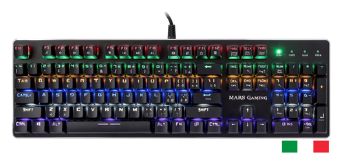 Mars Gaming MK4BRITALY keyboard USB Italian, US English Black – image 2