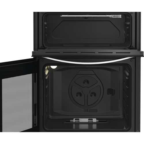 Indesit ITG6GW 60cm Twin Cavity Gas Cooker in White 4 Gas Burners 72 L - image 5