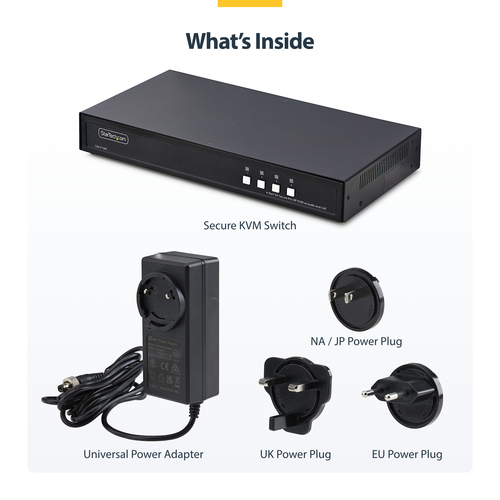 StarTech.com Secure 4-Port KVM Switch, DisplayPort, 4K – image 9