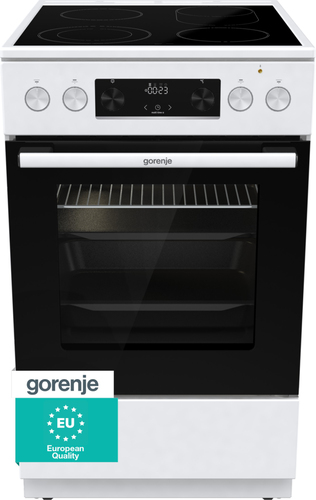 Gorenje GECS5C60WPA Freestanding cooker Electric Ceramic hob White