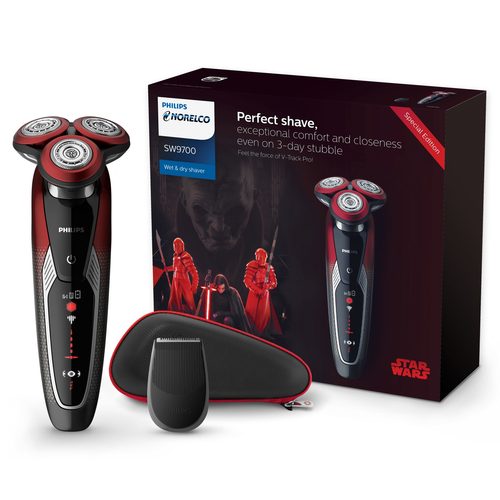Philips SW9700/83 men's shaver Rotation shaver Trimmer Black, Red – image 2