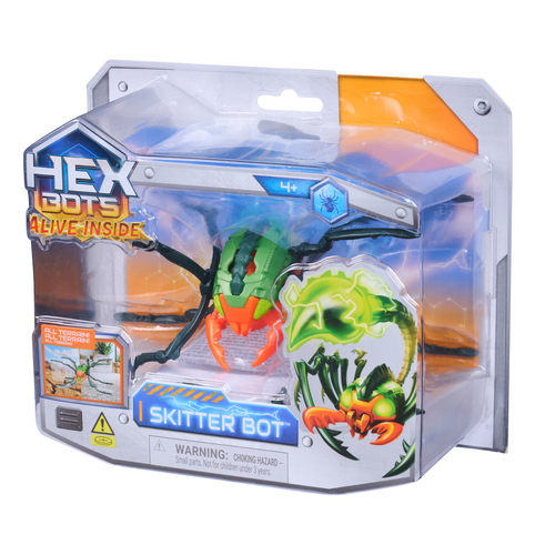 Spin Master HEX BOTS Skitter Bot Scorpion, Robotic Kids Toys with Insect-Like Movement for Indoor/Outdoor Play, Robot Toys for Boys & Girls Ages 4 & Up, Red – image 6