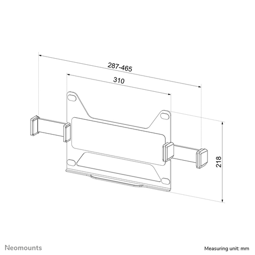 Neomounts ADS20-425BL1 mounting component - for notebook - black - Max 8 kg - recommended for 116-173 – Foto 11 von 11