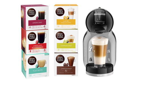 Dolce Gusto by De'Longhi EDG155.BG Mini Me Coffee Machine Starter Kit - Grey & Black, Black,Silver/Grey - image 2
