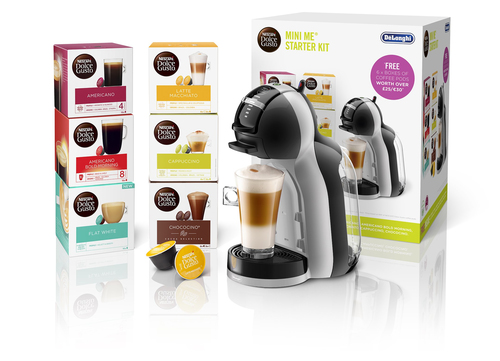 Dolce Gusto by De'Longhi EDG155.BG Mini Me Coffee Machine Starter Kit - Grey & Black, Black,Silver/Grey - image 1