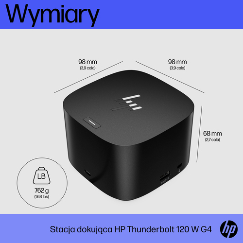 HP Inc. Stacja dokująca Thunderbolt 120W G4 Dock                  4J0A2AA