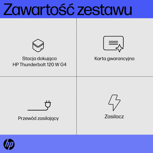 HP Inc. Stacja dokująca Thunderbolt 120W G4 Dock                  4J0A2AA